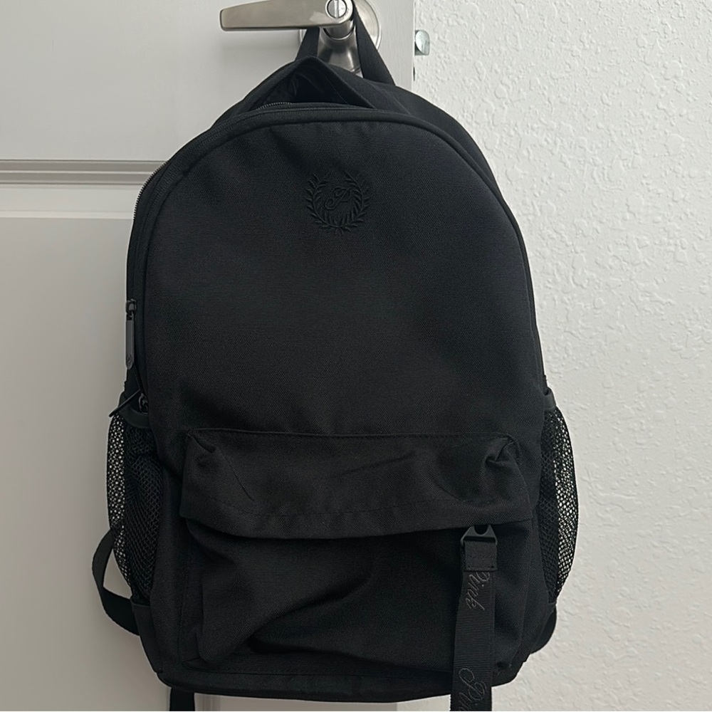 PINK Victoria's Secret Black Backpack Minimalist Design